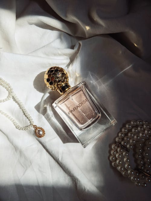 Luxury Perfume Bottle and Jewelry