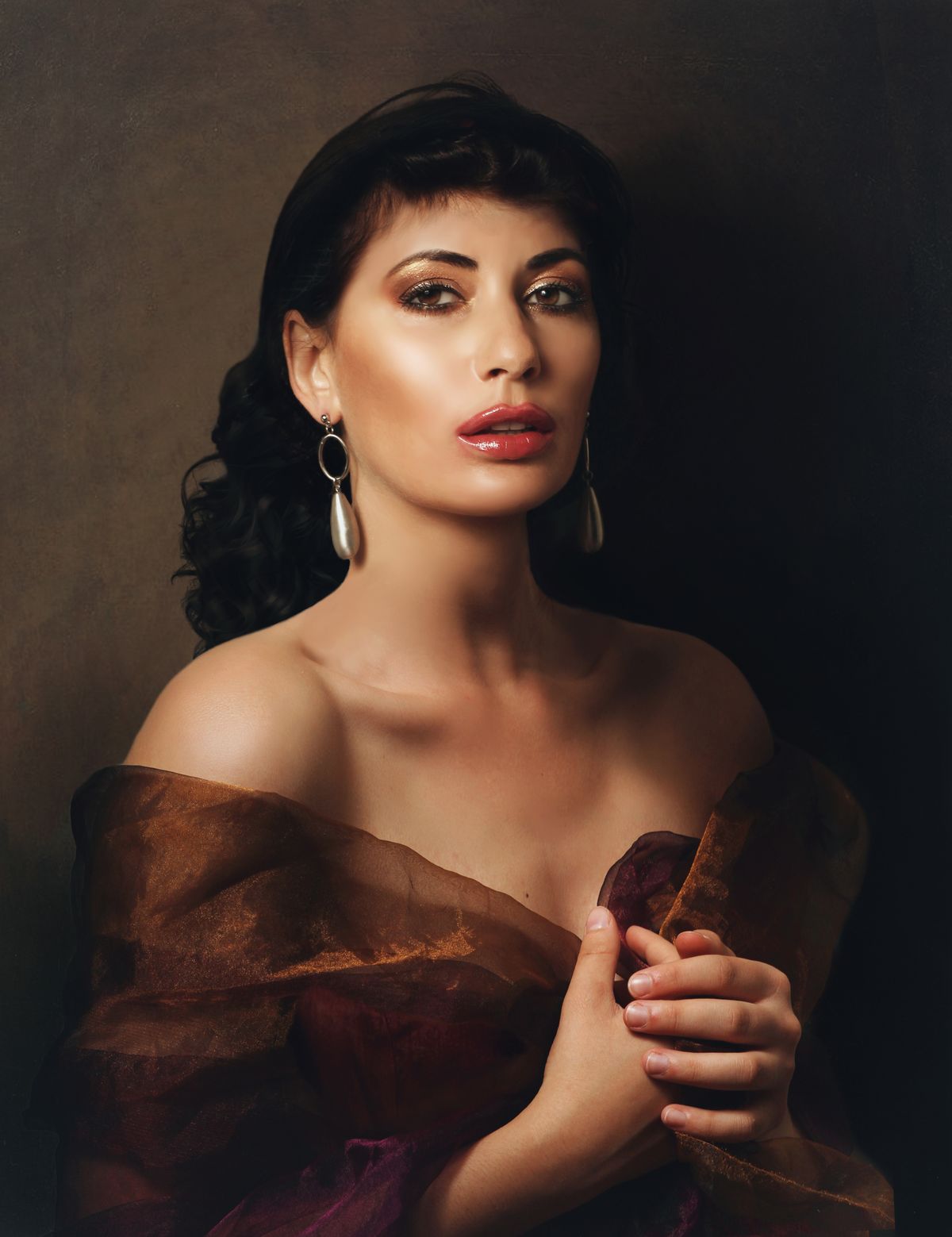 Sophisticated studio portrait of a woman
