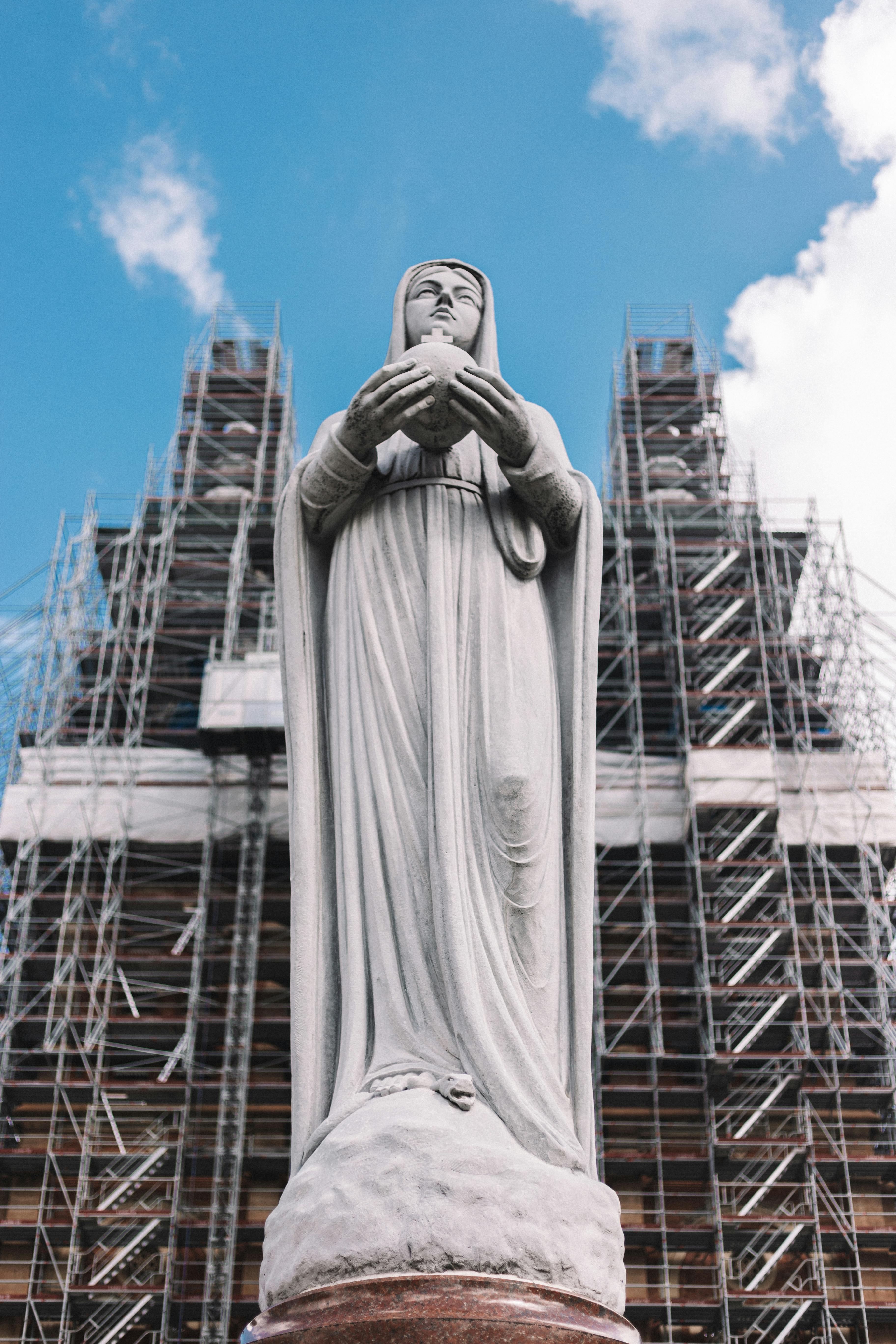 Saint Francis of Asisi Statue Inside a Church · Free Stock Photo