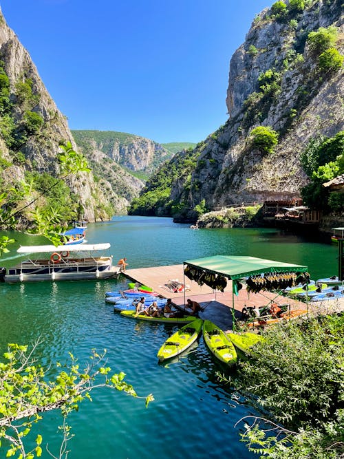 Scenic Lake and Canyon Matka in Macedonia 
