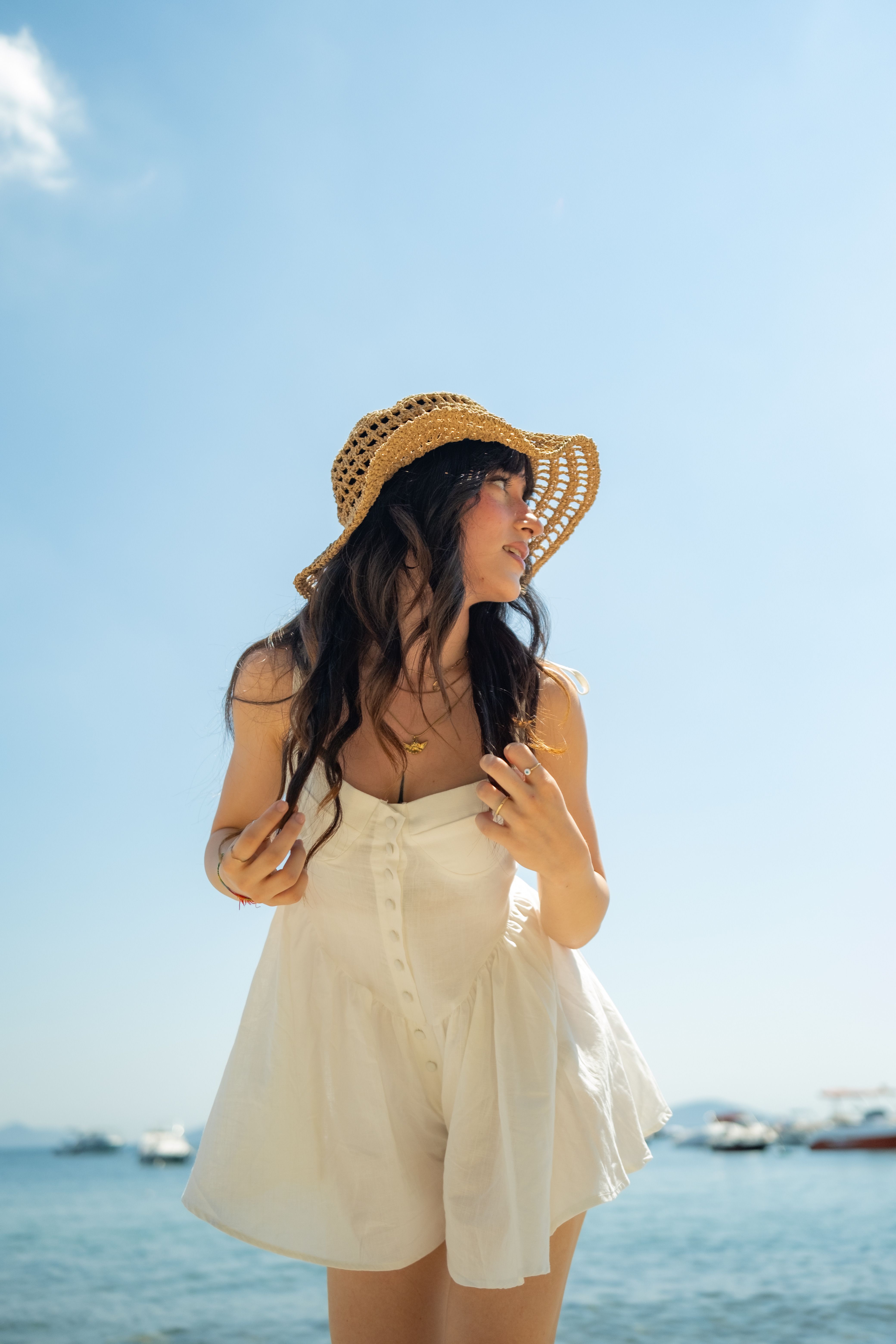 summer beach poses in dress Seafoam Sand Tie Dye Kaftan Maxi Dress | Resort Wear Beach Cover Up