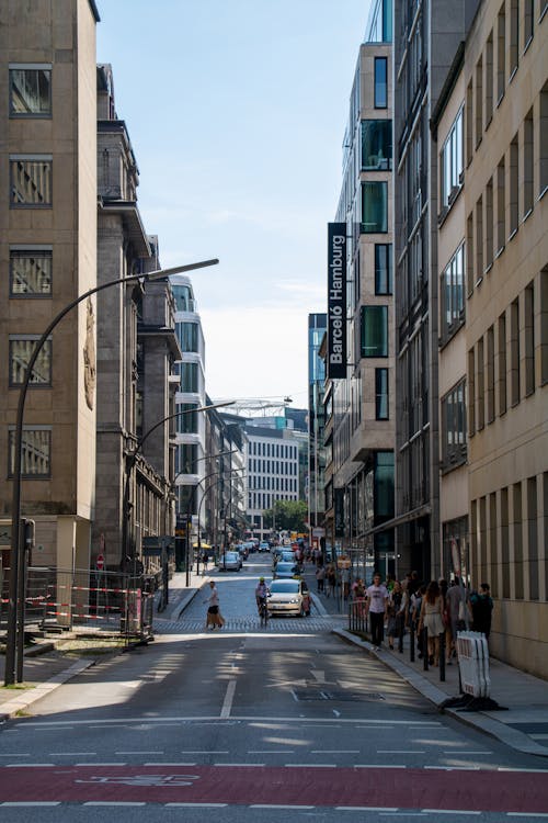 Street in Hamburg in Germany