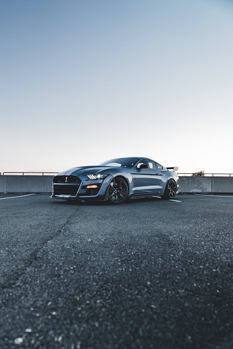 Shelby Mustang With Black Alloy Wheels