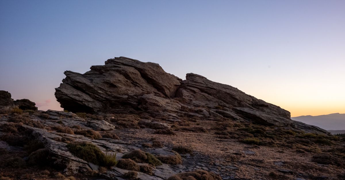 Sharp Rocks On Path Sharp Rock at Dusk · Free Stock Photo
