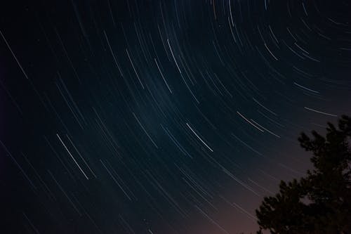 Circular Lines on Night Sky