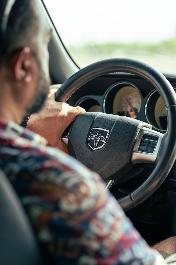 Man Driving Luxury Dodge