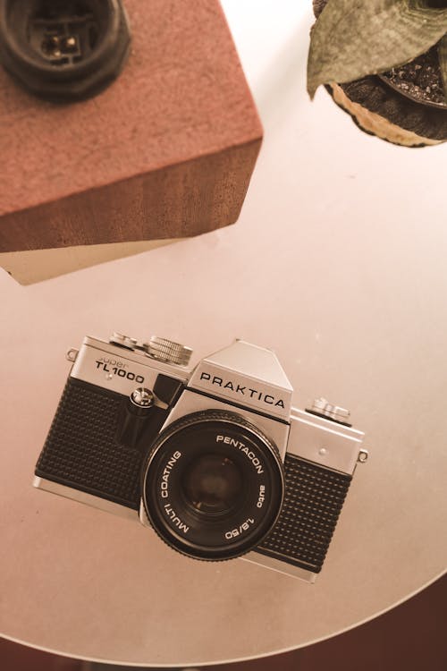 Black and Gray Praktica Camera