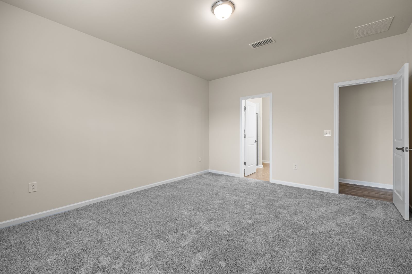 Illustrative newly carpeted room