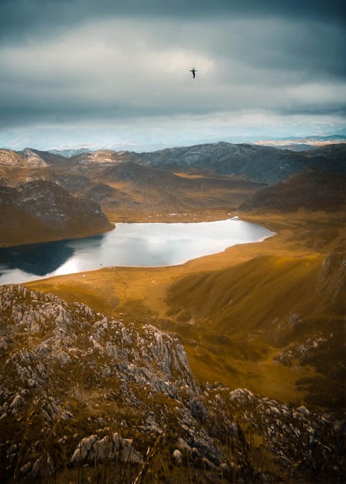 Foto stok gratis alam, danau, gunung