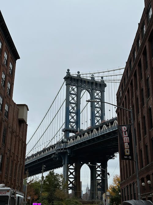 Free Manhattan Bridge in New York Stock Photo