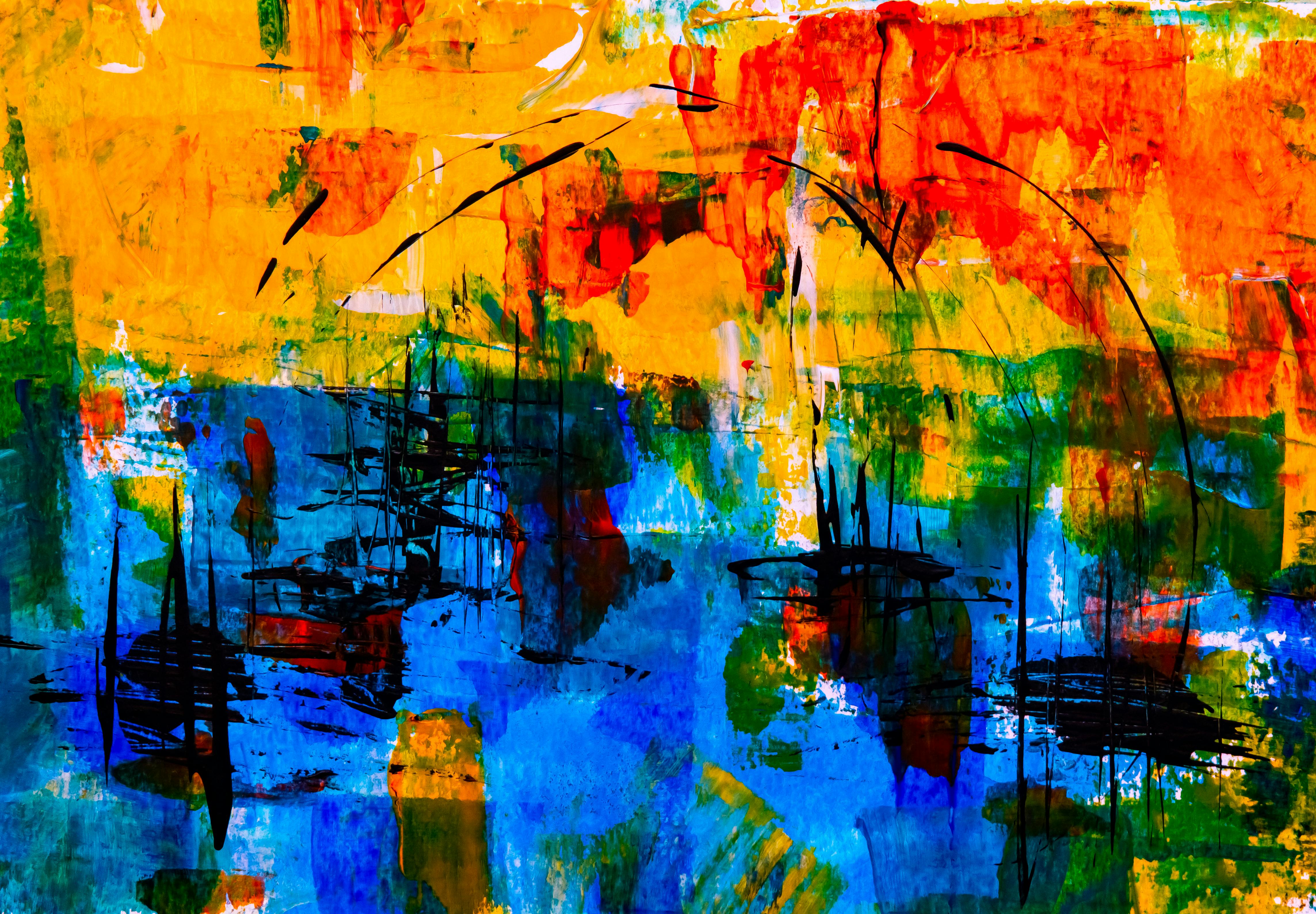 Abstract colorful painting