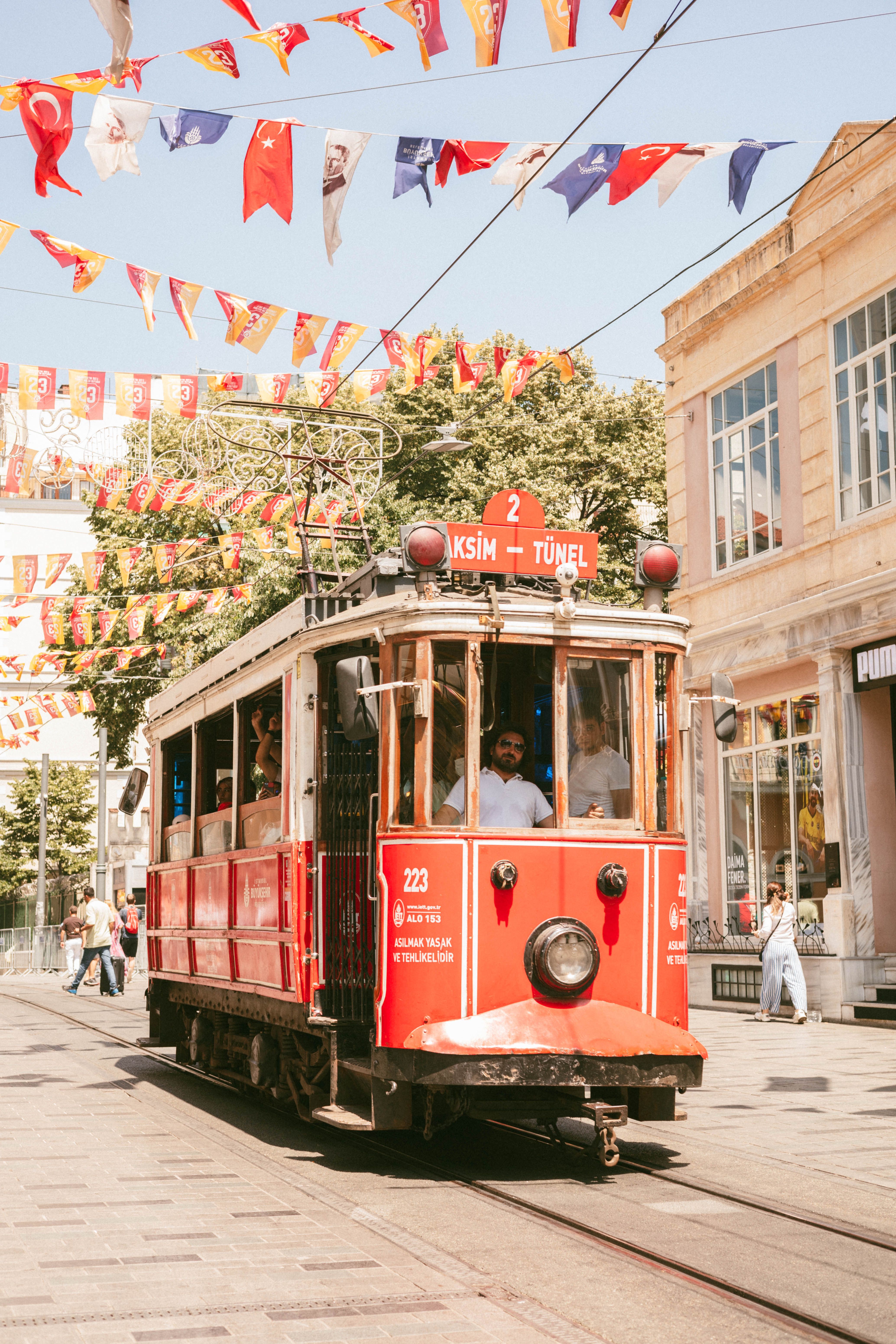 Red Old Tram in Istanbul · Free Stock Photo