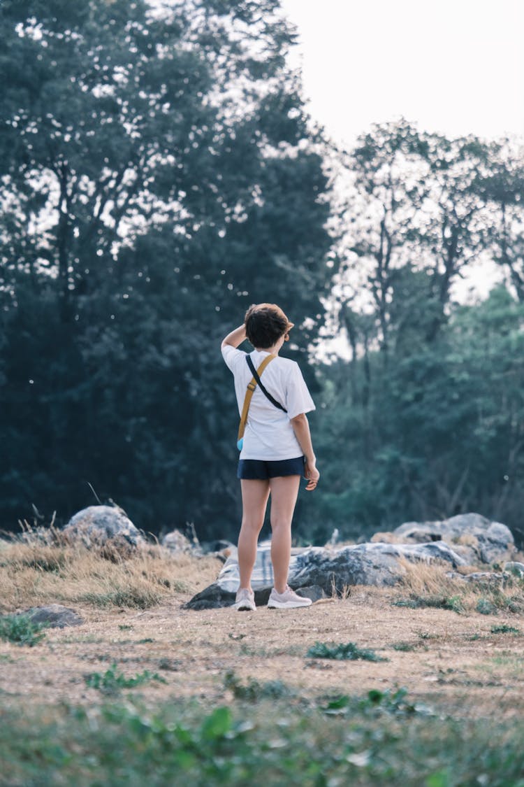 Person Standing In Nature