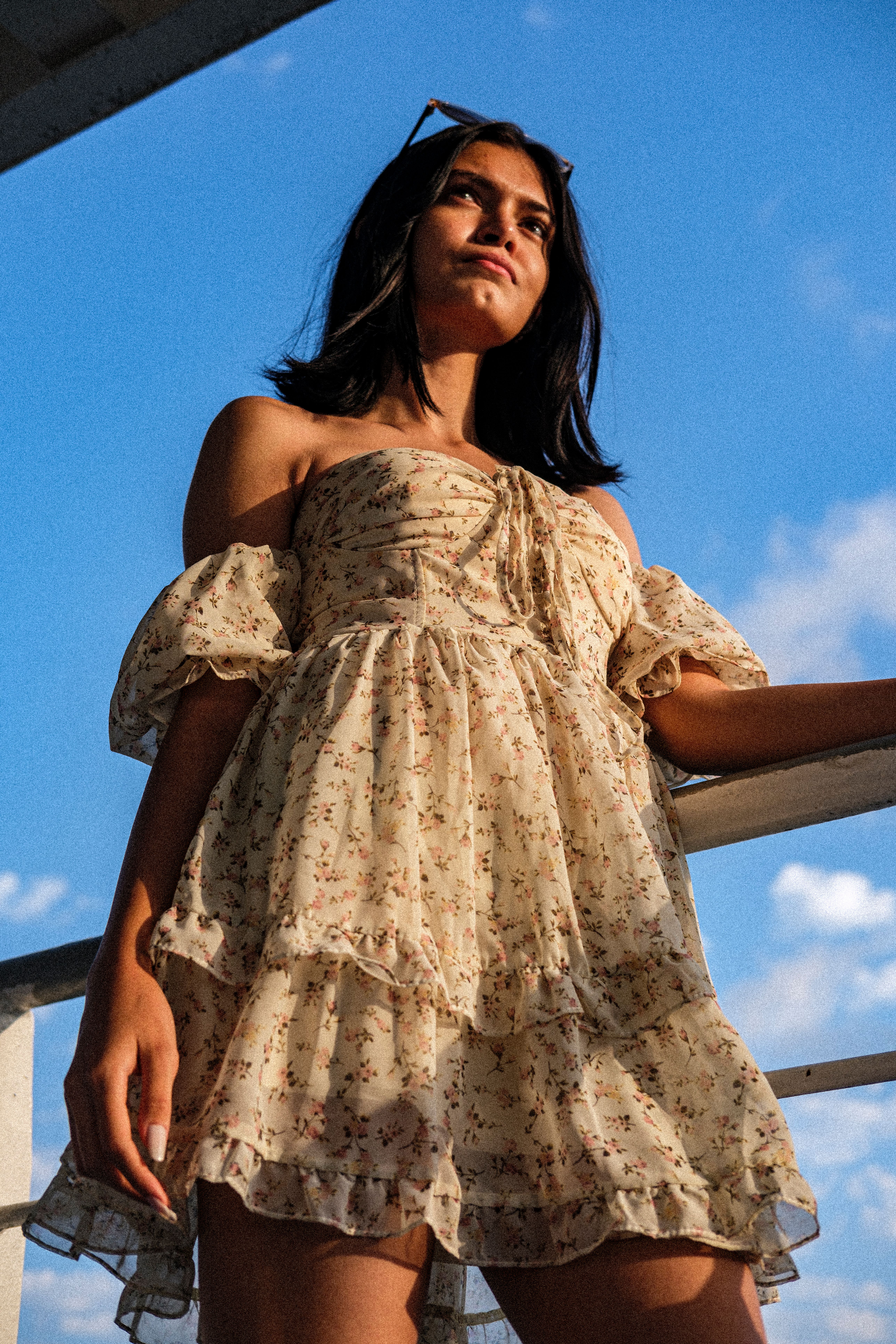 Blusa Ciganinha Floral Verde