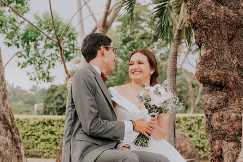 Happy Bride and Groom