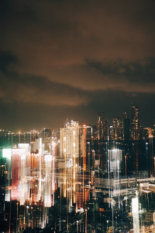 คลังภาพถ่ายฟรี ของ กลางคืน, ตัวเมือง, ย่านใจกลางเมือง