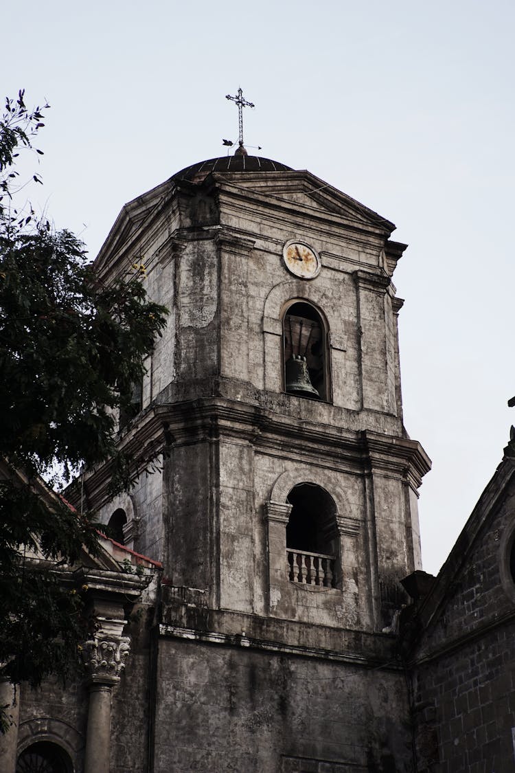 Tower Of San Augustin Church In Manila