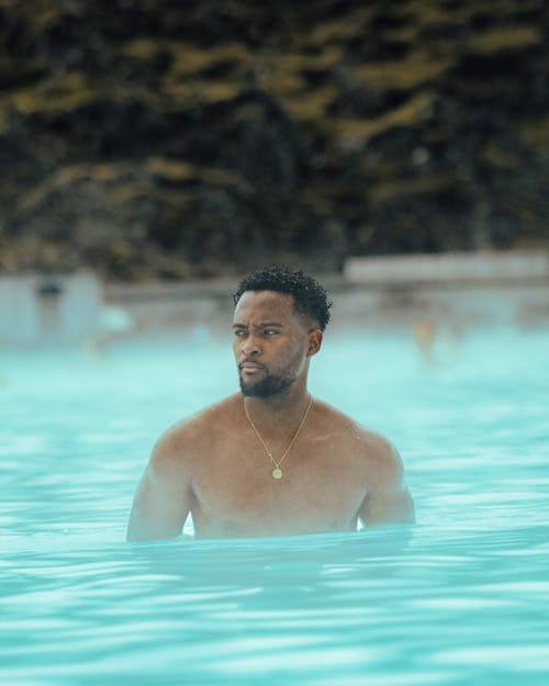 Man in Swimming Pool