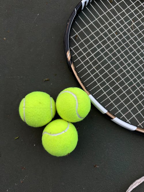 Tennis Racket and Balls 