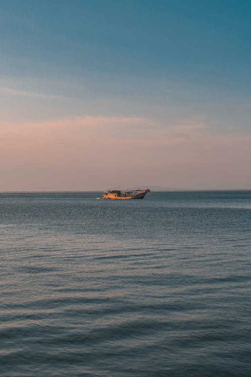 划船, 垂直拍攝, 海 的 免費圖庫相片