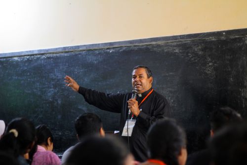 Free Teacher Speaking  Stock Photo