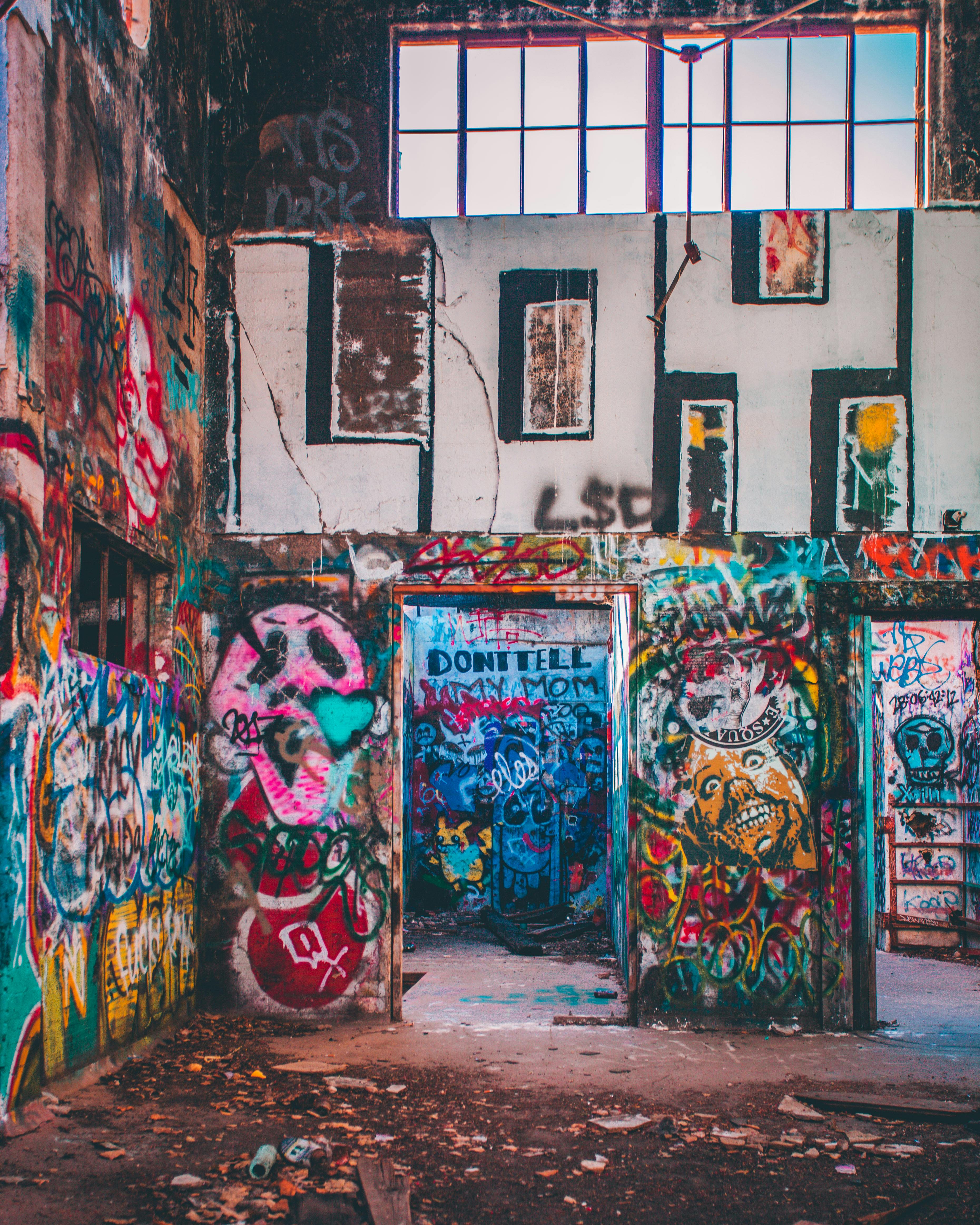 Photo of Abandoned Building With Graffiti