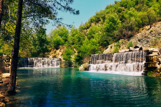 Waterfalls at the Confluence of Rivers