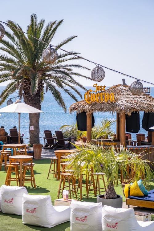 Tiki Bar Tables by the Beach