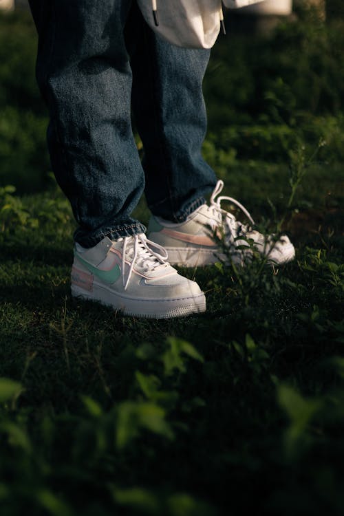 Sneakers on Womans Feet