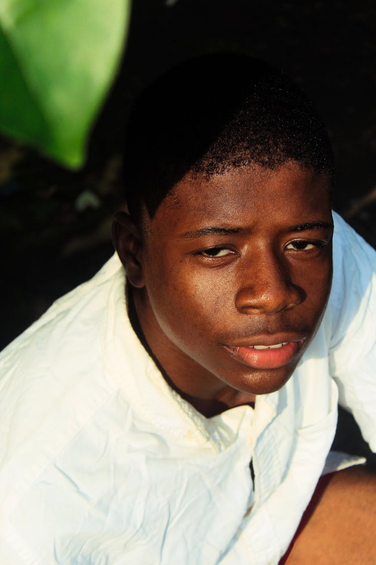 Portrait Of A Serious Young Man