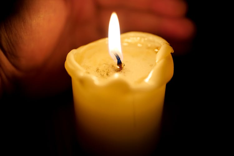 Lit Candle Melting