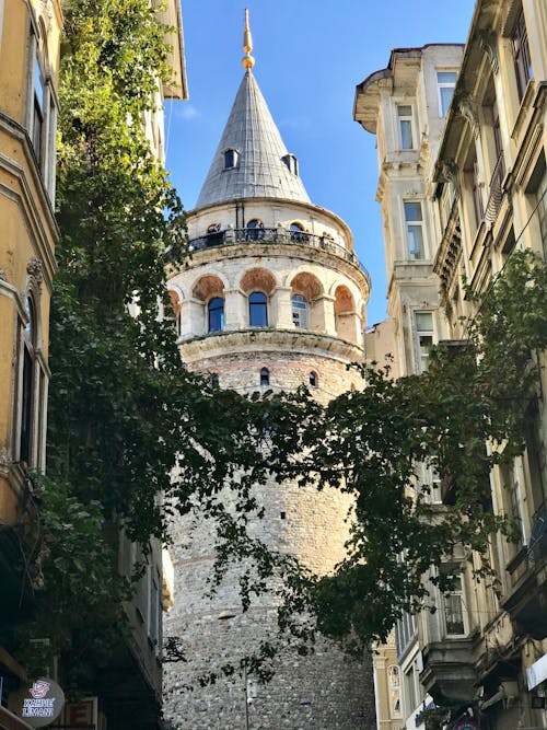 Ingyenes stockfotó függőleges lövés, galata-torony, helyi nevezetességek témában