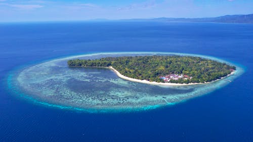 Gratis stockfoto met blauw, drone, eiland
