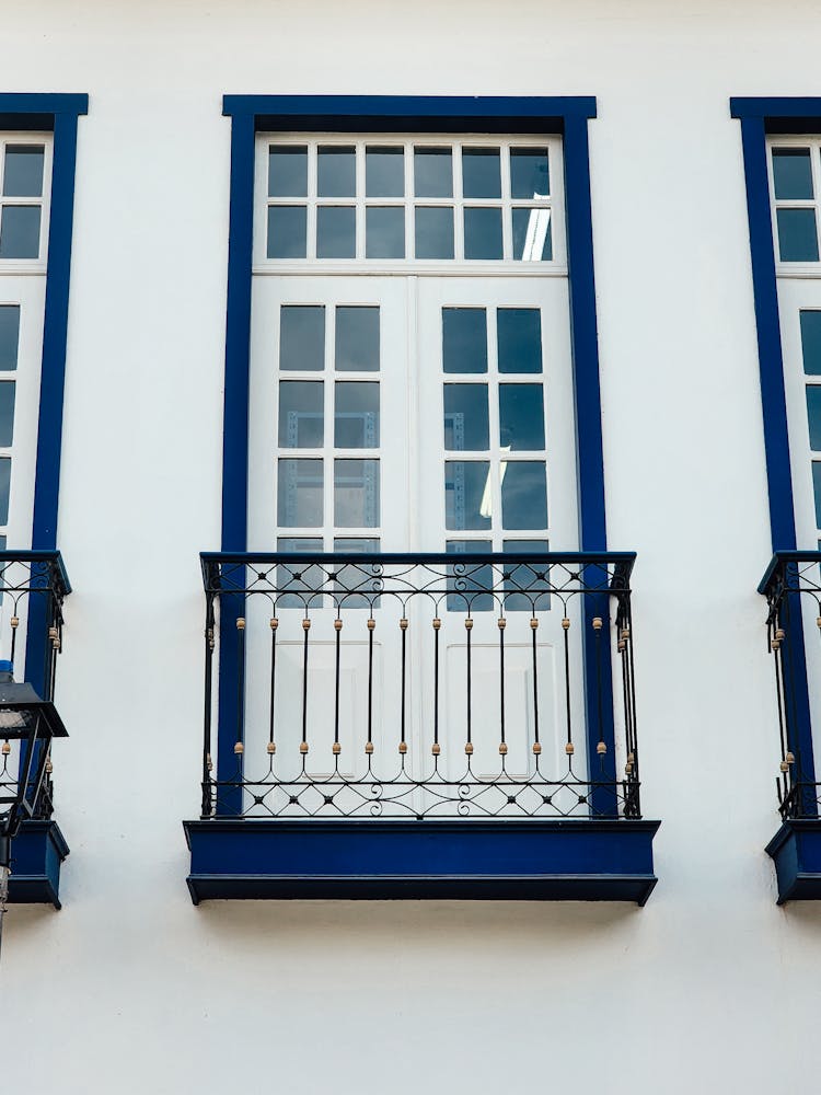 White Building Wall With Balcony