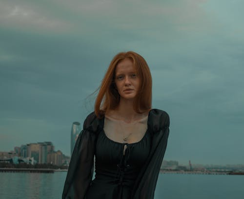 Redhead Woman Portrait in Baku
