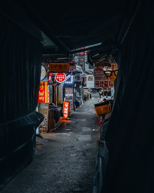 คลังภาพถ่ายฟรี ของ ซอย, ตลาด, ถนนในเมือง