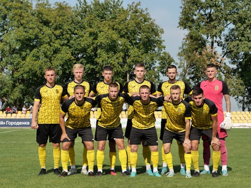 Soccer Team Posing Together