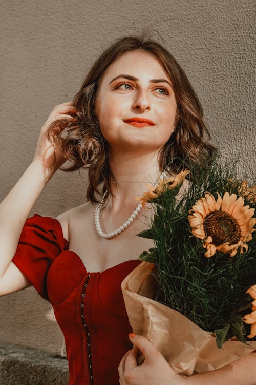 Immagine gratuita di bouquet, carino, donna