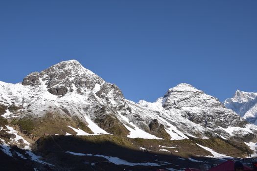Snowed Peaky Mountains