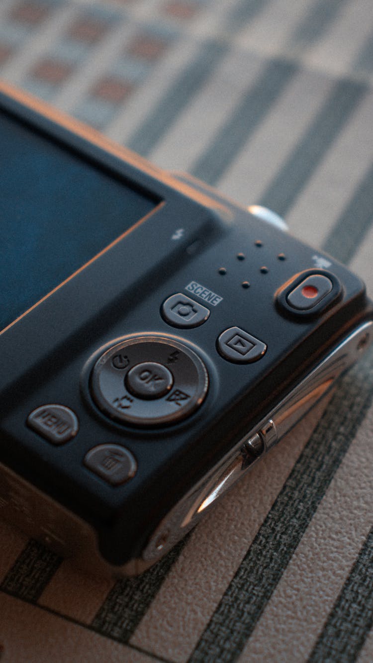 Buttons Of A Retro Digital Camera