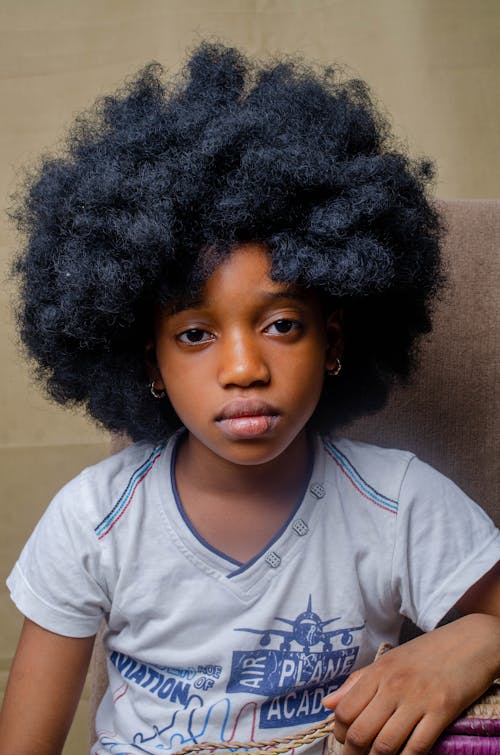 Little Girl with Afro Hair