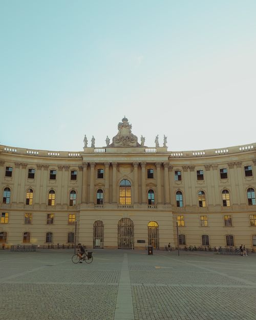 Free Explore the neoclassical architecture of Humboldt University in Berlin, Germany. Stock Photo