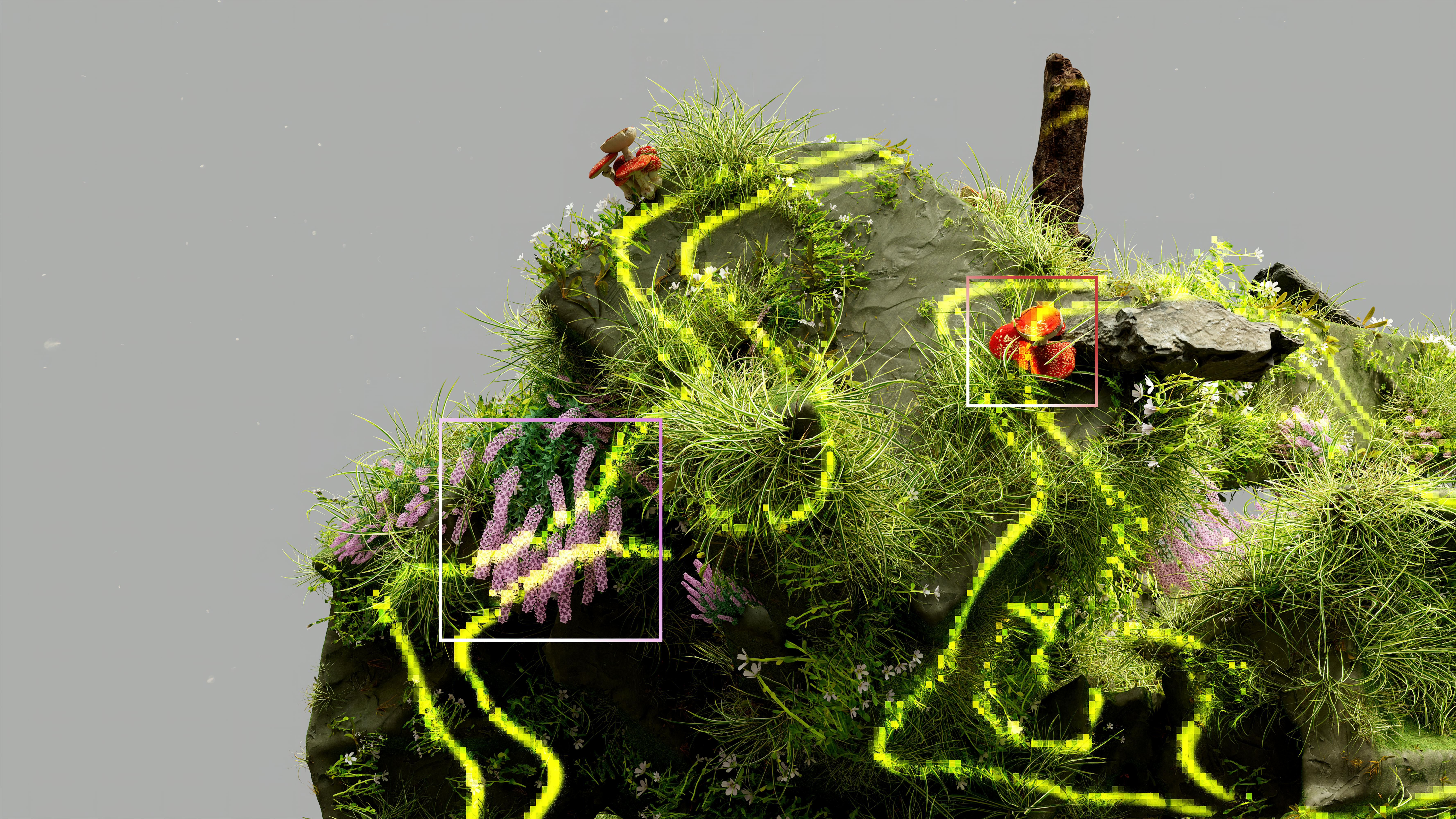 an artist s illustration of artificial intelligence ai this image depicts how ai could help understand ecosystems and identify species it was created by nidia dias as part of the visua