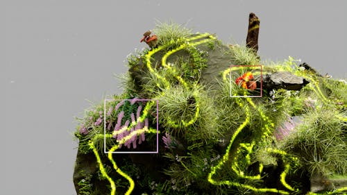 An artist’s illustration of artificial intelligence (AI). This image depicts how AI could help understand ecosystems and identify species. It was created by Nidia Dias as part of the Visua...