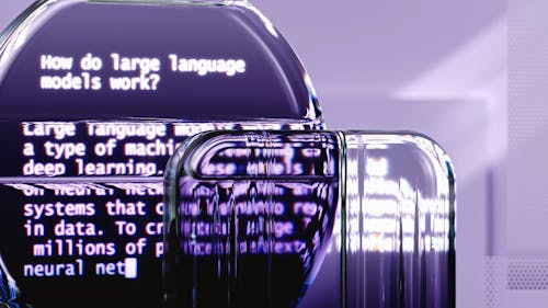 An artist’s illustration of artificial intelligence (AI). This illustration depicts language models which generate text. It was created by Wes Cockx as part of the Visualising AI project l...
