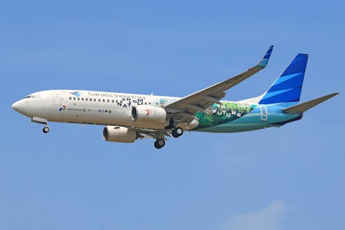 boeing 737, garuda endonezya, hava yolu içeren Ücretsiz stok fotoğraf