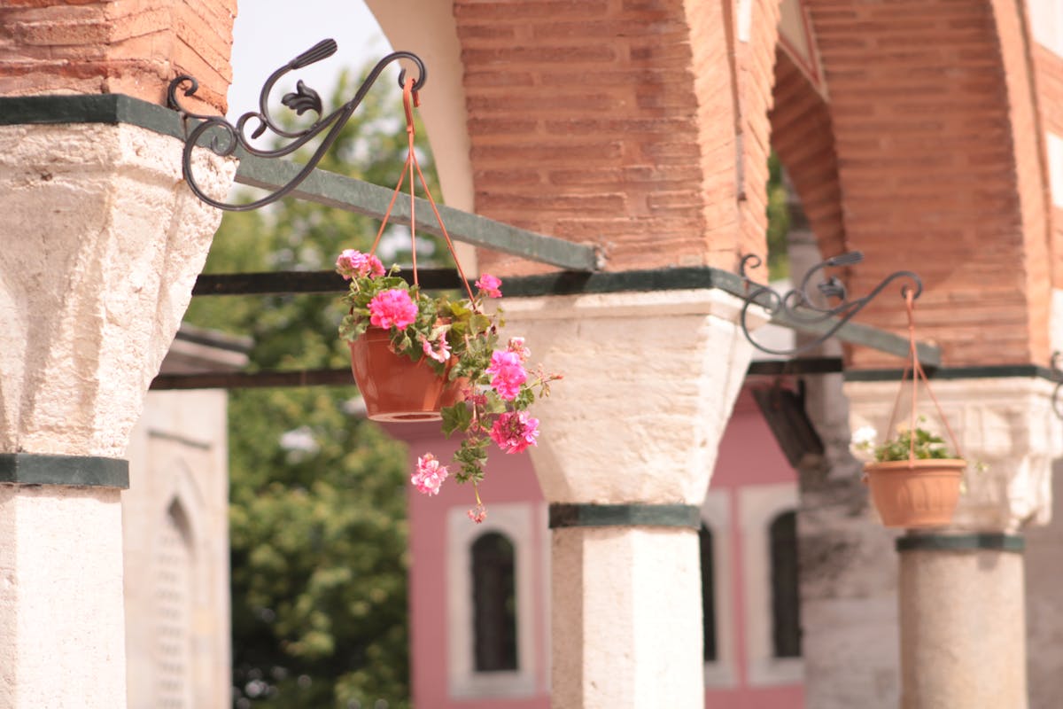 User interacting with floating virtual windows using hand gestures