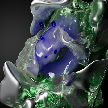 Digital artwork showcasing an abstract representation of AI with vibrant colors and flowing forms.