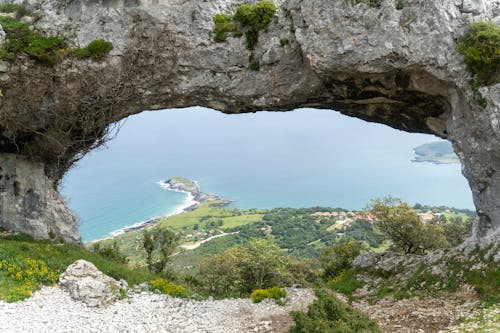 Rock Arch in Mountains