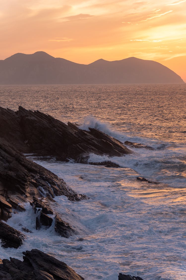 Waves And Island